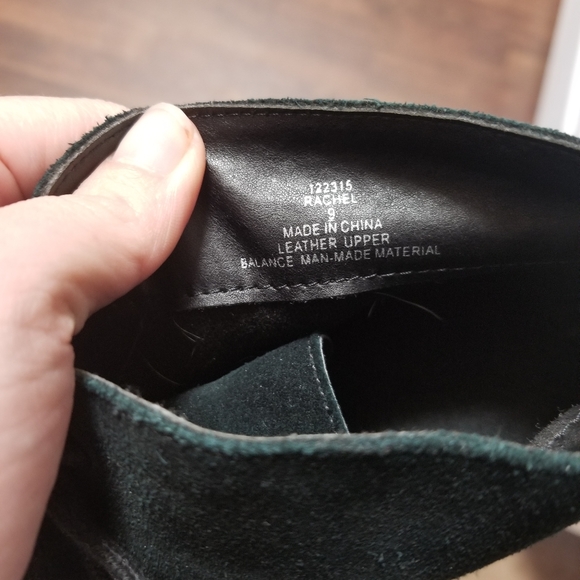 Women's Leather Wedge Booties - Picture 7 of 7